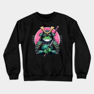 Samurai frog, japanese frog art Crewneck Sweatshirt